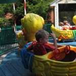 Lily getting driven around in her DuckMobile!